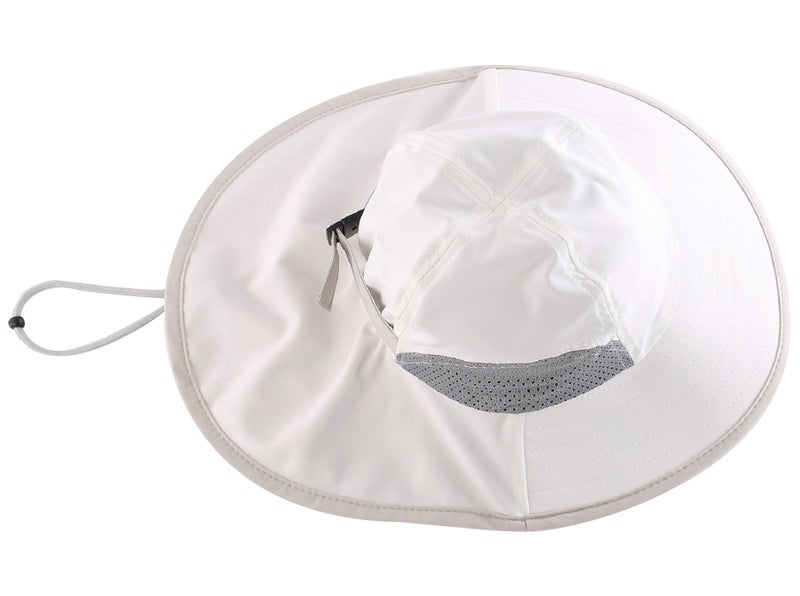 Connectyle Kids Sun Hat Fishing Hat for Boys Girls UPF 50+ Wide Brim Bucket Hat with Neck Flap Kids Hiking Safari Hat White - Image 4